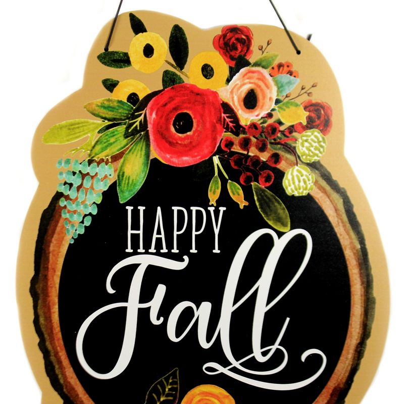 Home & Garden 18.25" Fall Floral Wreath Autumn Custom Decor  -  Decorative Door Danglers