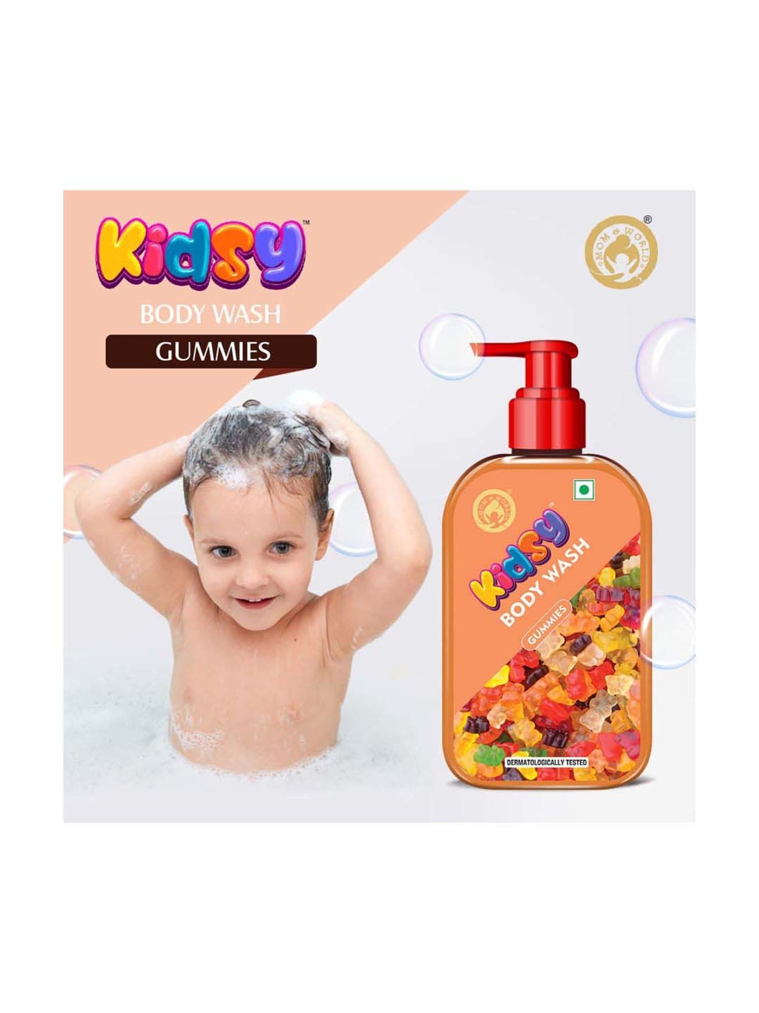Mom & World Kidsy Gummies Body Wash - 240 ml