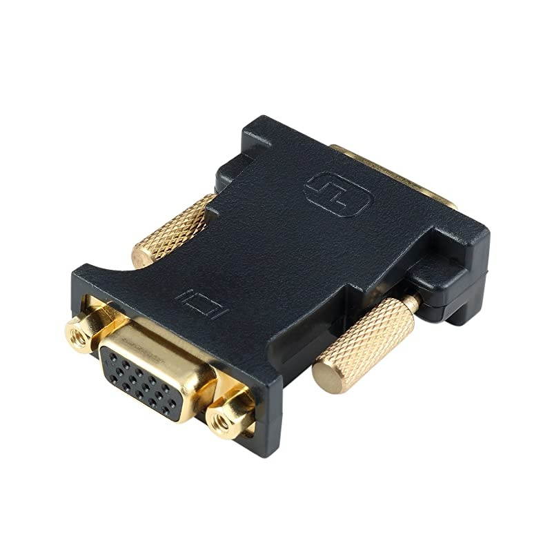 DVI VGA Adapter Active DVID 24+1 to VGA Link Video Adapter Cable Converter for PC DVD Monitor HDTV E0401