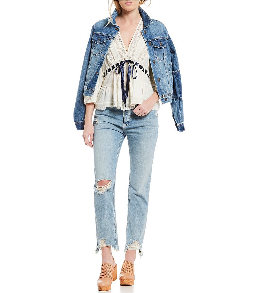 Free People Rumors Denim Jacket