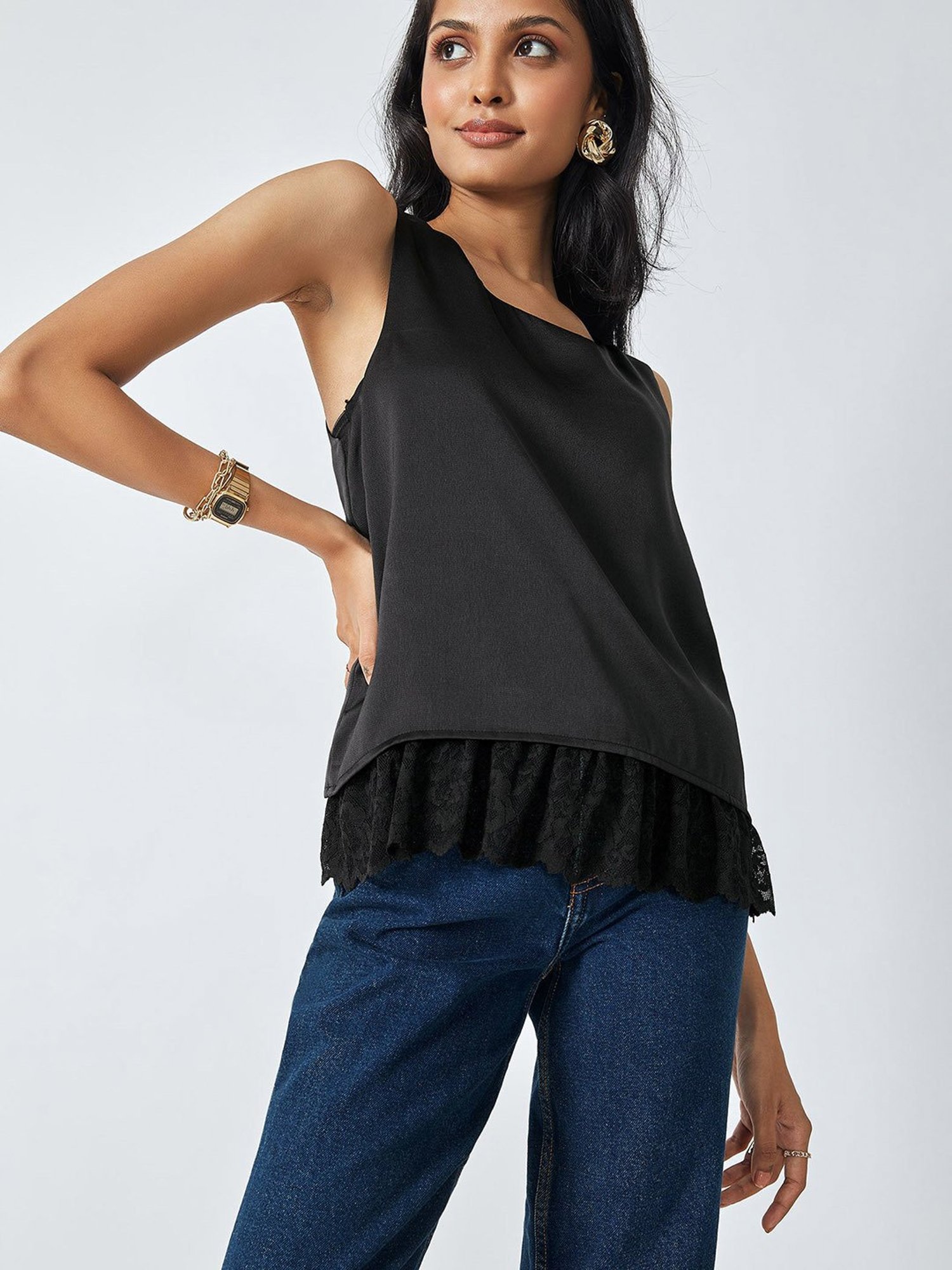 The Label Life Black Tank Top