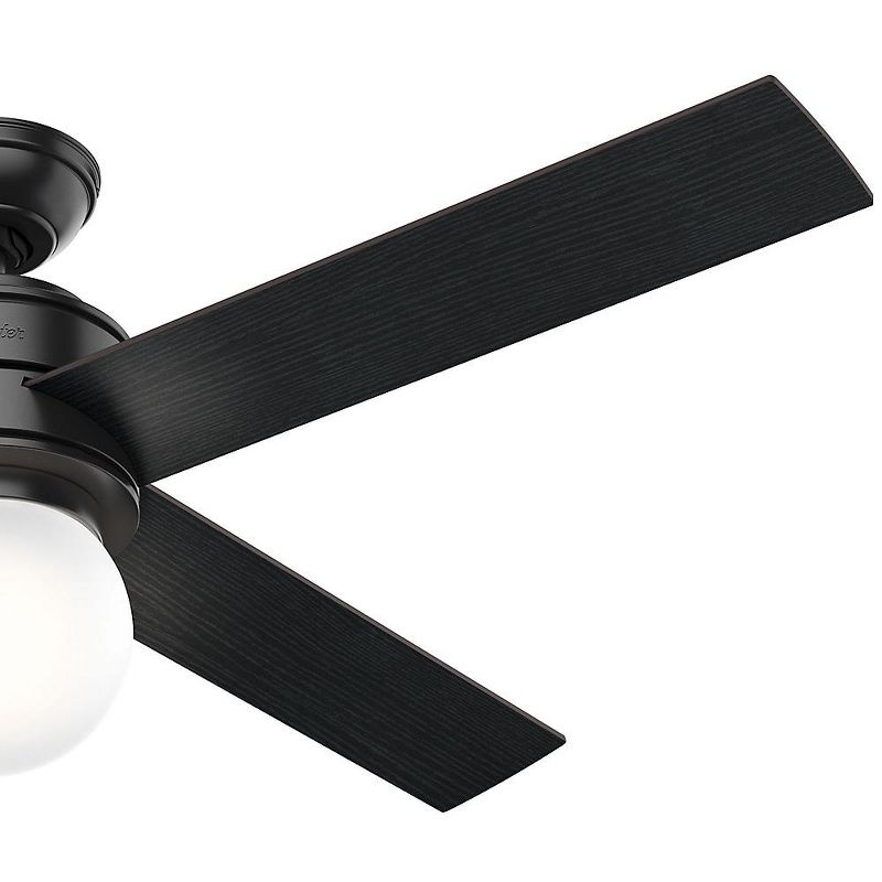 Hunter Fan Company Hepburn w/ LED Light 52-Inch Multiple Speeds Ceiling Fan, Matte Black Finish
