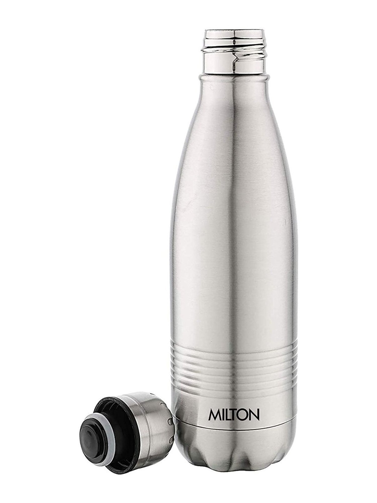Milton Silver Stainless Steel Thermosteel Vaccum Insulated Hot & Cold Water Bottle (0.5 L)