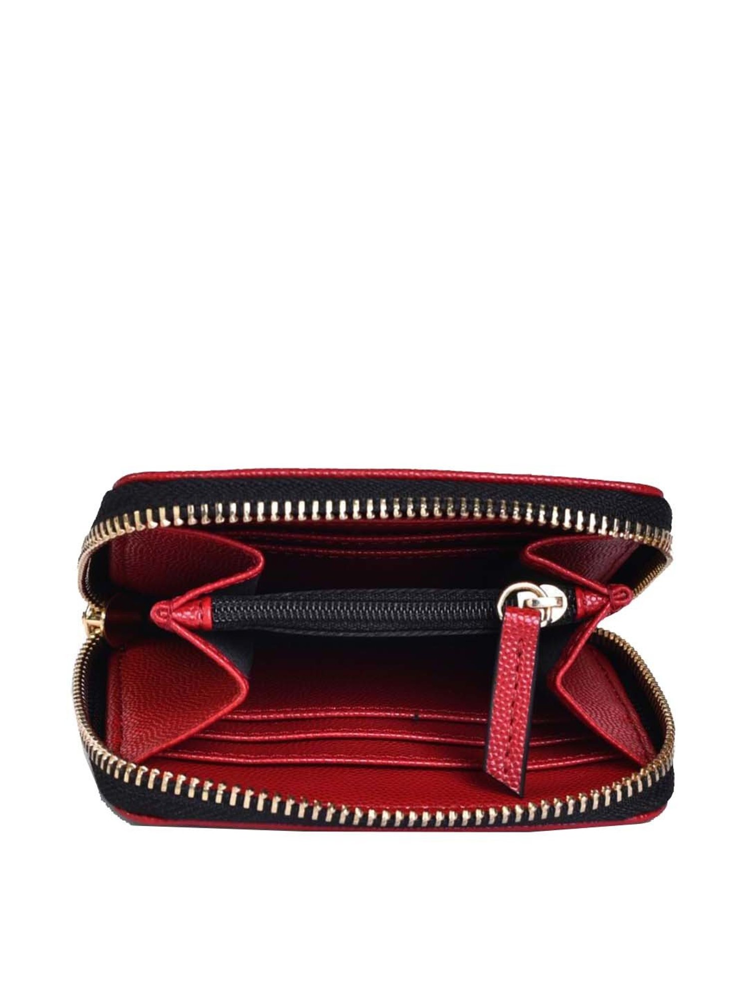 BELWABA Red Solid Zip Around Wallet for Women