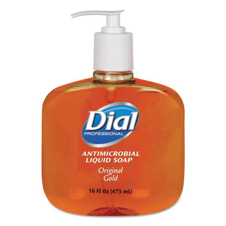 Liquid Gold Antimicrobial Soap, Floral Fragrance, 16 Oz Pump Bottle