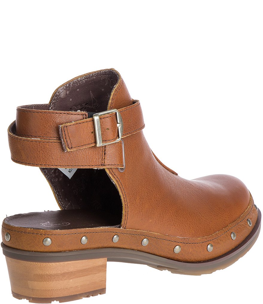 Chaco Cataluna Leather Studded Clogs