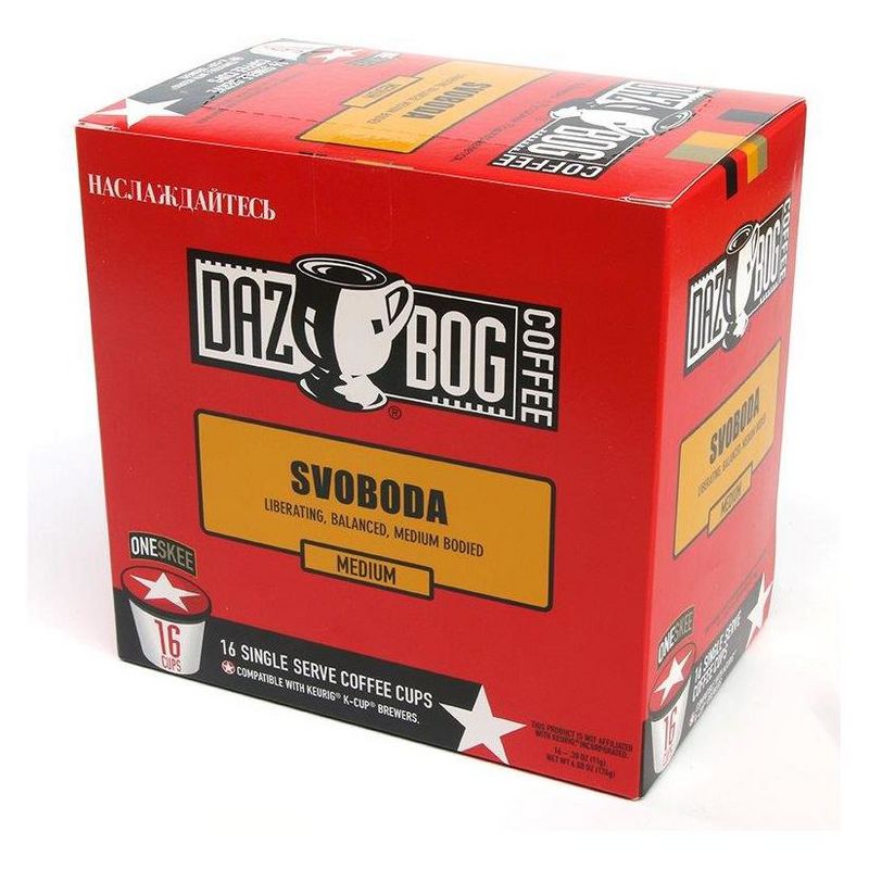 DazBog Coffee Svoboda Medium Roast Coffee - Keurig K-Cups - 16ct