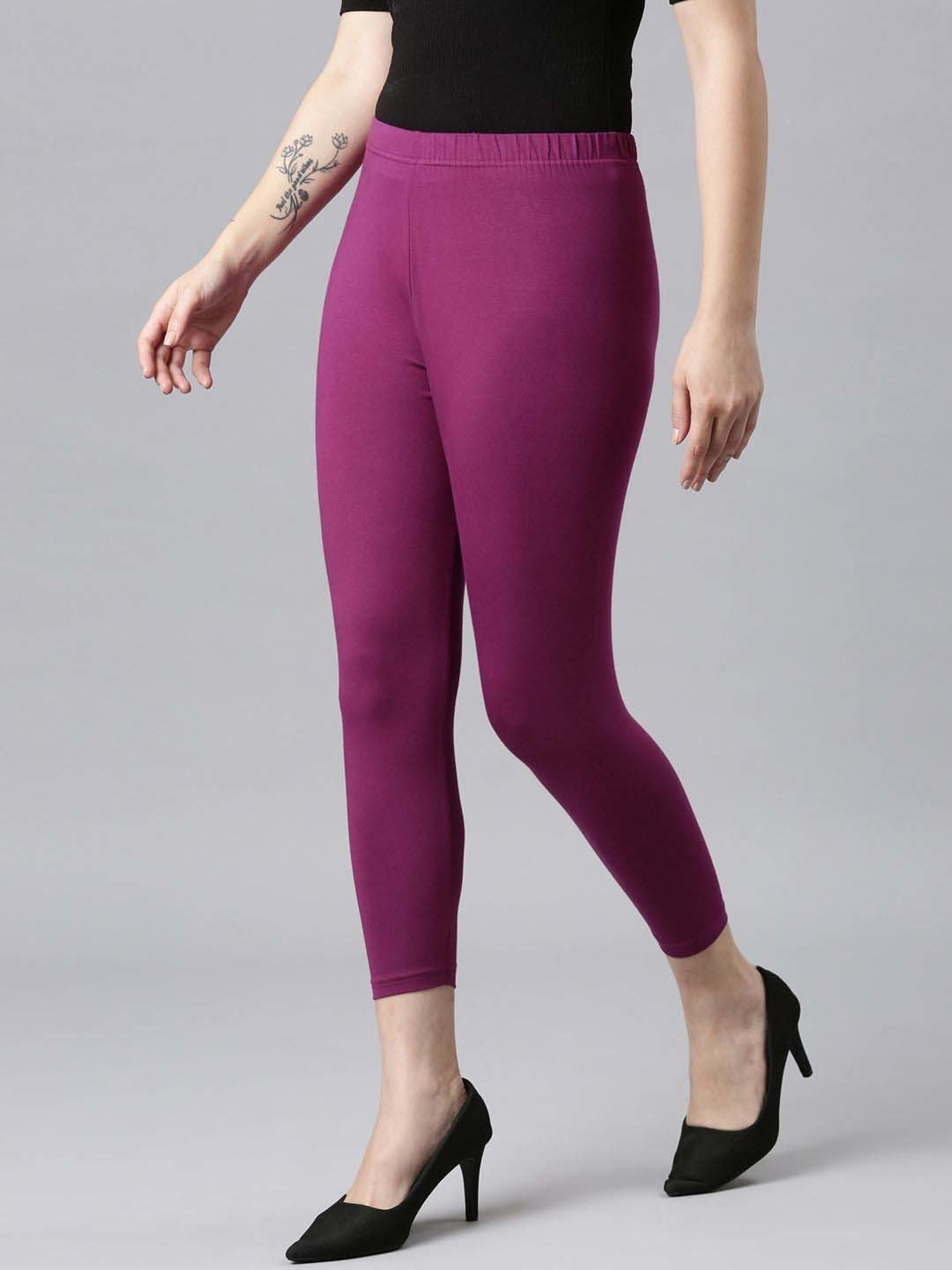 Dixcy Slimz Wine Mid Rise Leggings