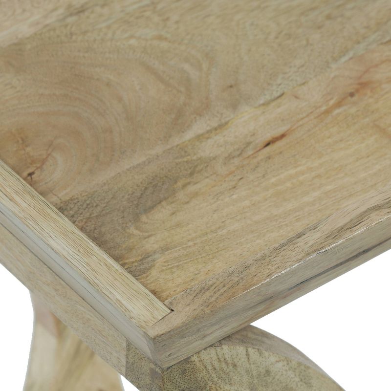 Meagher Rustic Handcrafted Mango Wood Side Table Natural - Christopher Knight Home
