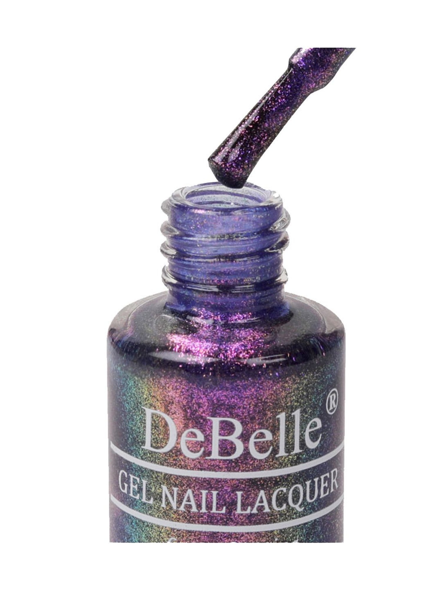 DeBelle Gel Nail Lacquer Delightful Daphne (Duo Holo Purple Glitter) - 6 ml