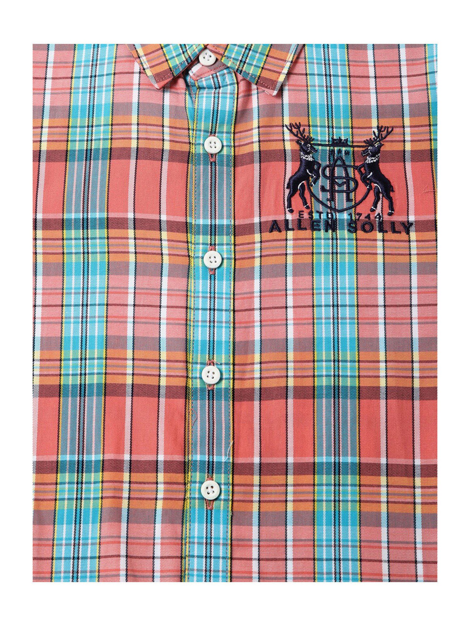 Allen Solly Junior Multicolor Checks Full Sleeves Shirt