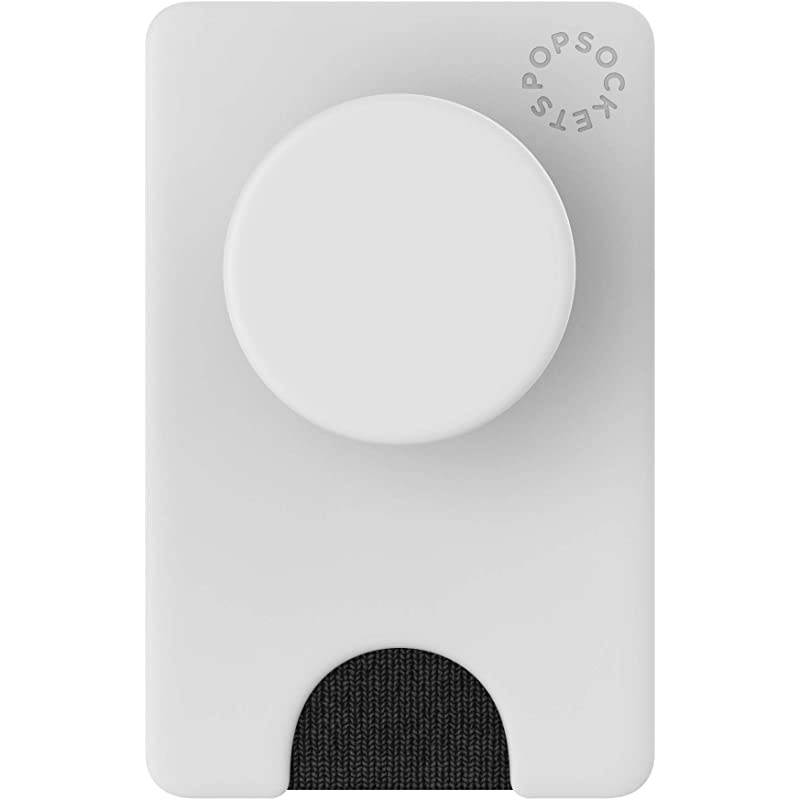 PopWallet+ Swappable and Repositionable Wallet White Black