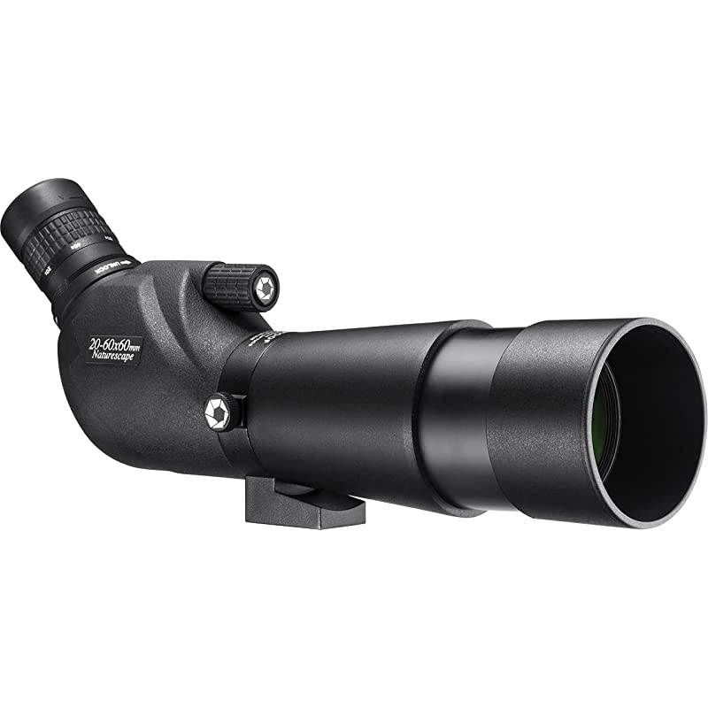 AD12684 Naturescape 2060x60 Waterproof Spotting Scope with Tripod amp Case for Birding Target Shooting etc Black