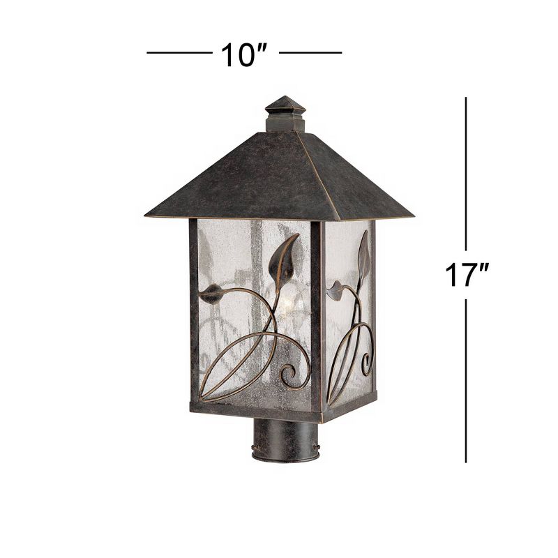 1 Light Outdoor Post Mount Black - Aurora Lighting