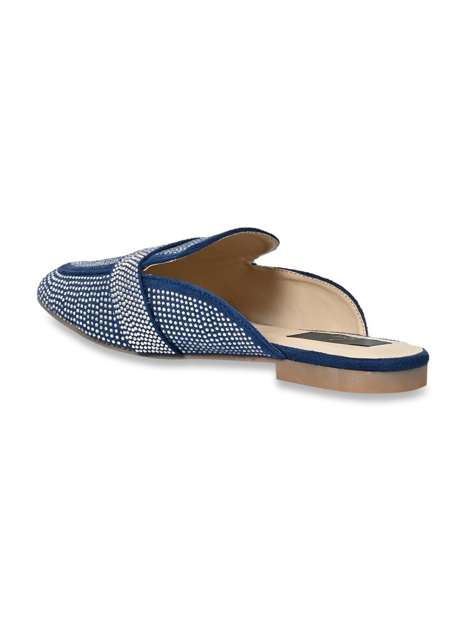 Jove Women's Blue Mule Shoes