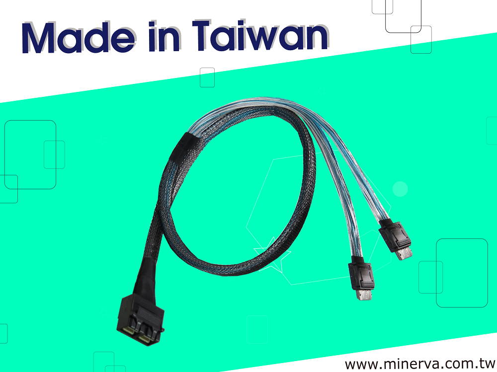 Mini SAS HD (SFF-8643) 8-Lane to OCulink (SFF-8611) 4-Lane x2 Y Cable