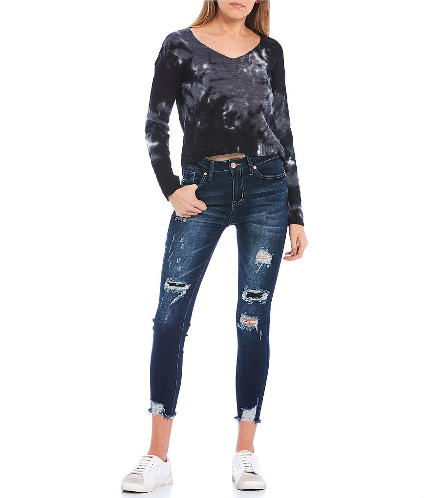 Evolutionary Tie-Dye Knit Top