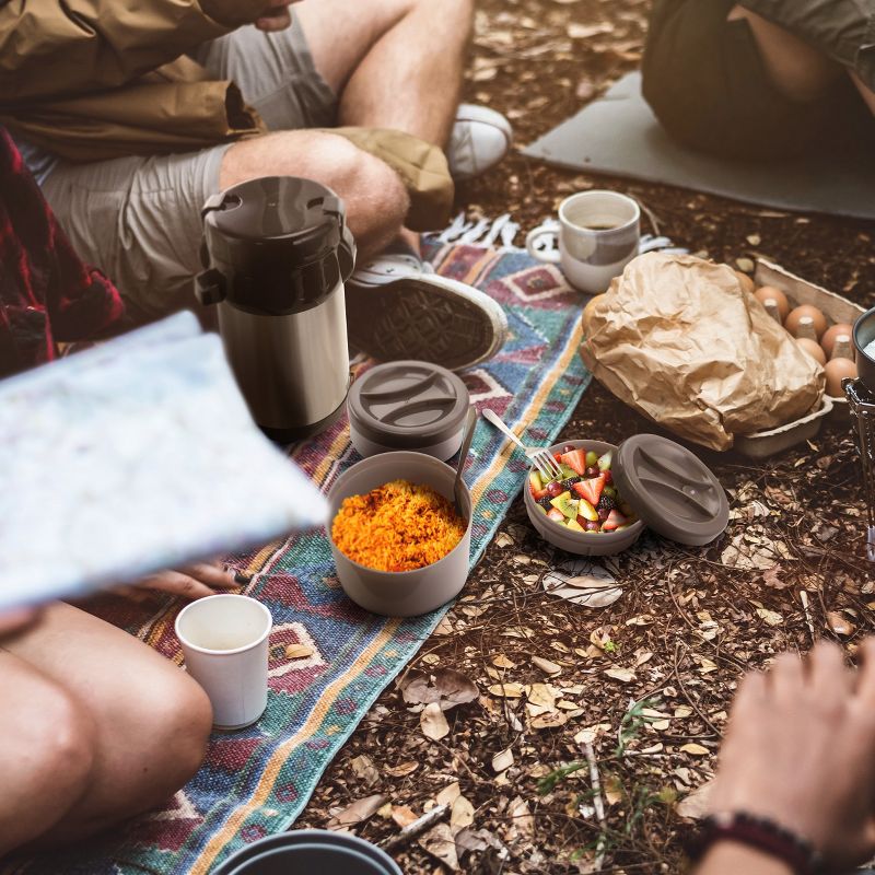 Better Chef 68oz Wide Mouth Food Jar with Compartments and Utensils