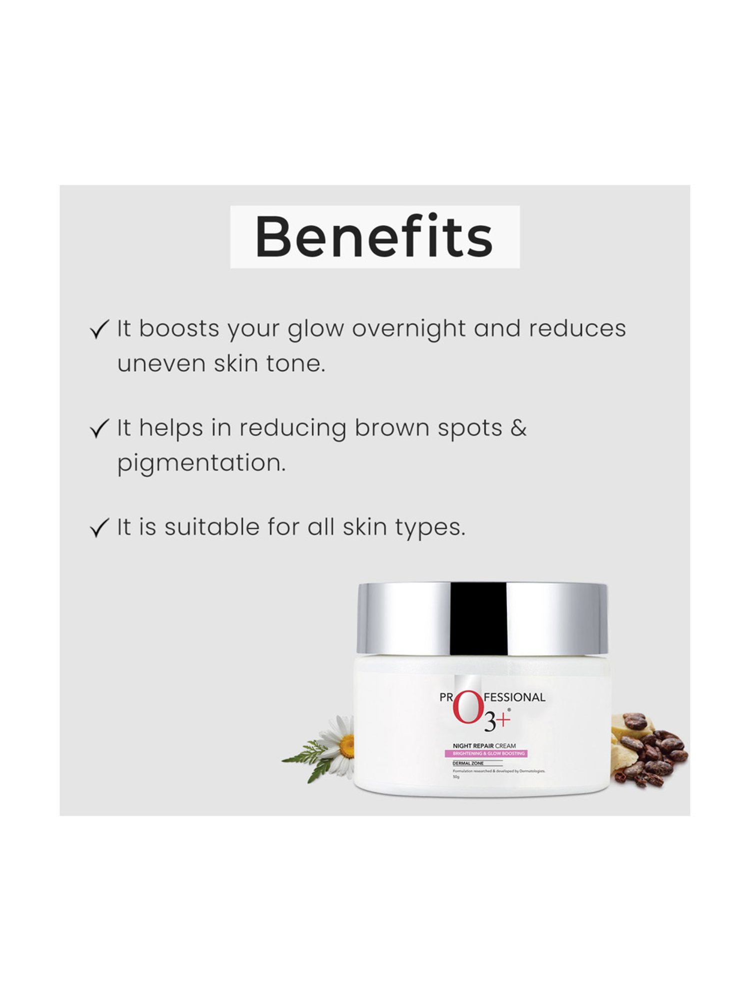 O3+ Night Repair Cream - 50 gm