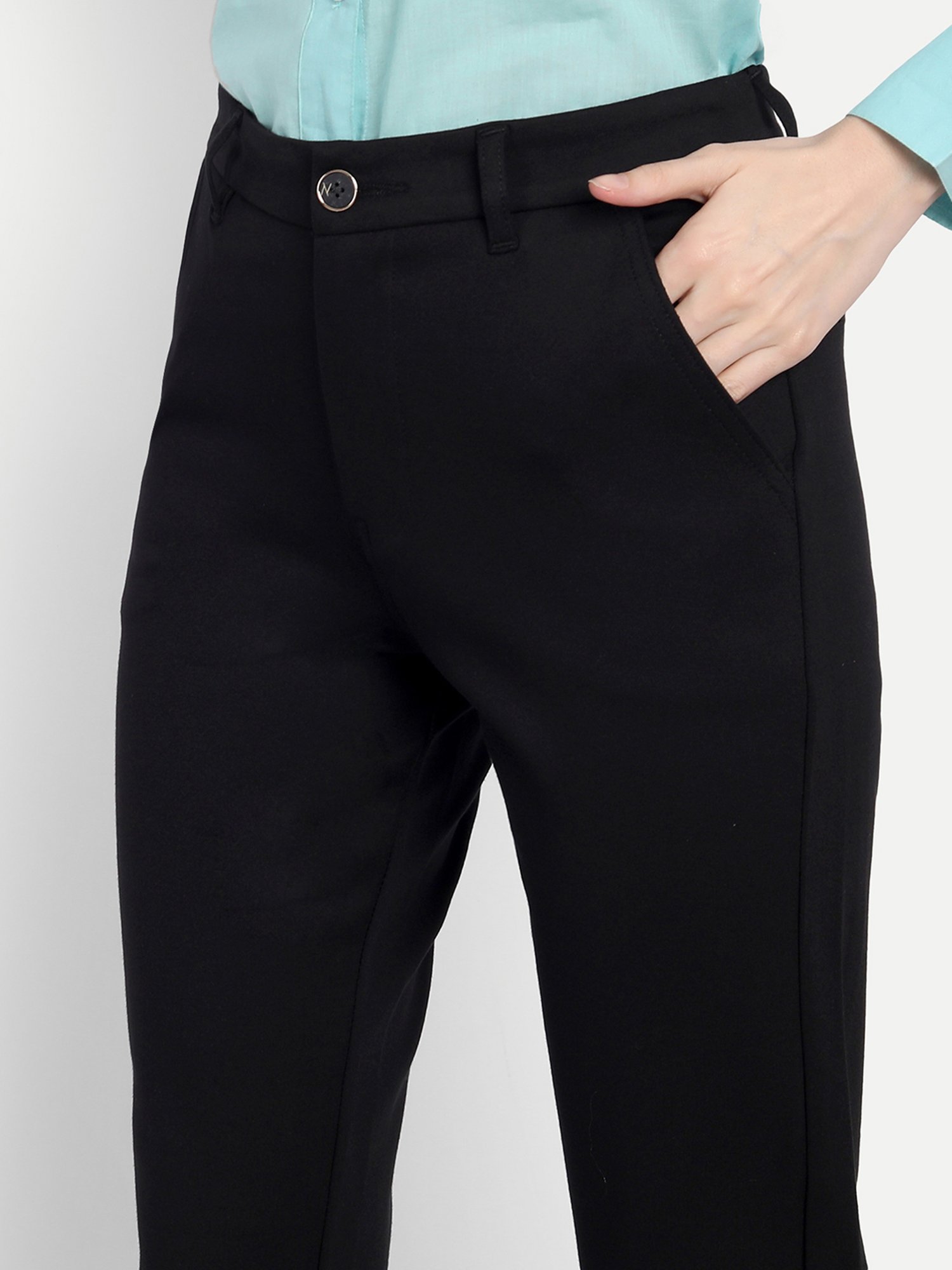 Broadstar Black High Rise Trousers