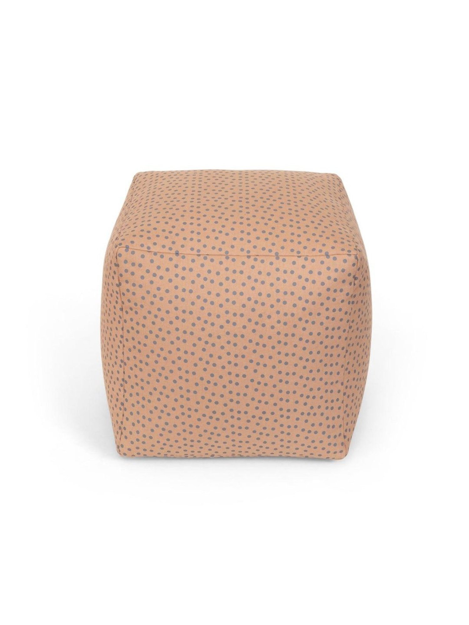 Home4U Placido Peach Cotton Pouffe