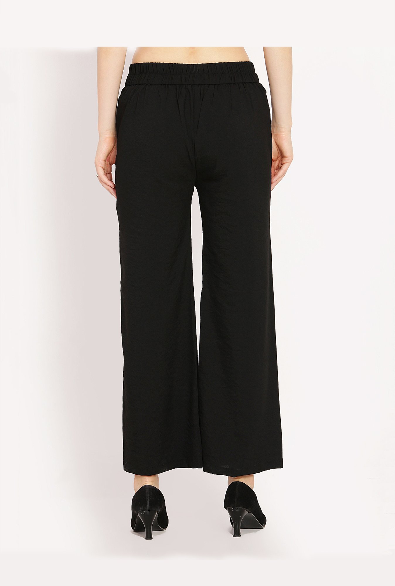 Westwood Black Pleated Palazzo