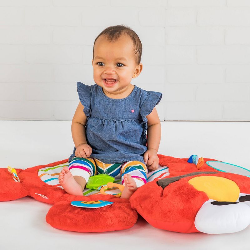 Bright Starts Sesame Street Tummy-Time Elmo Prop Mat