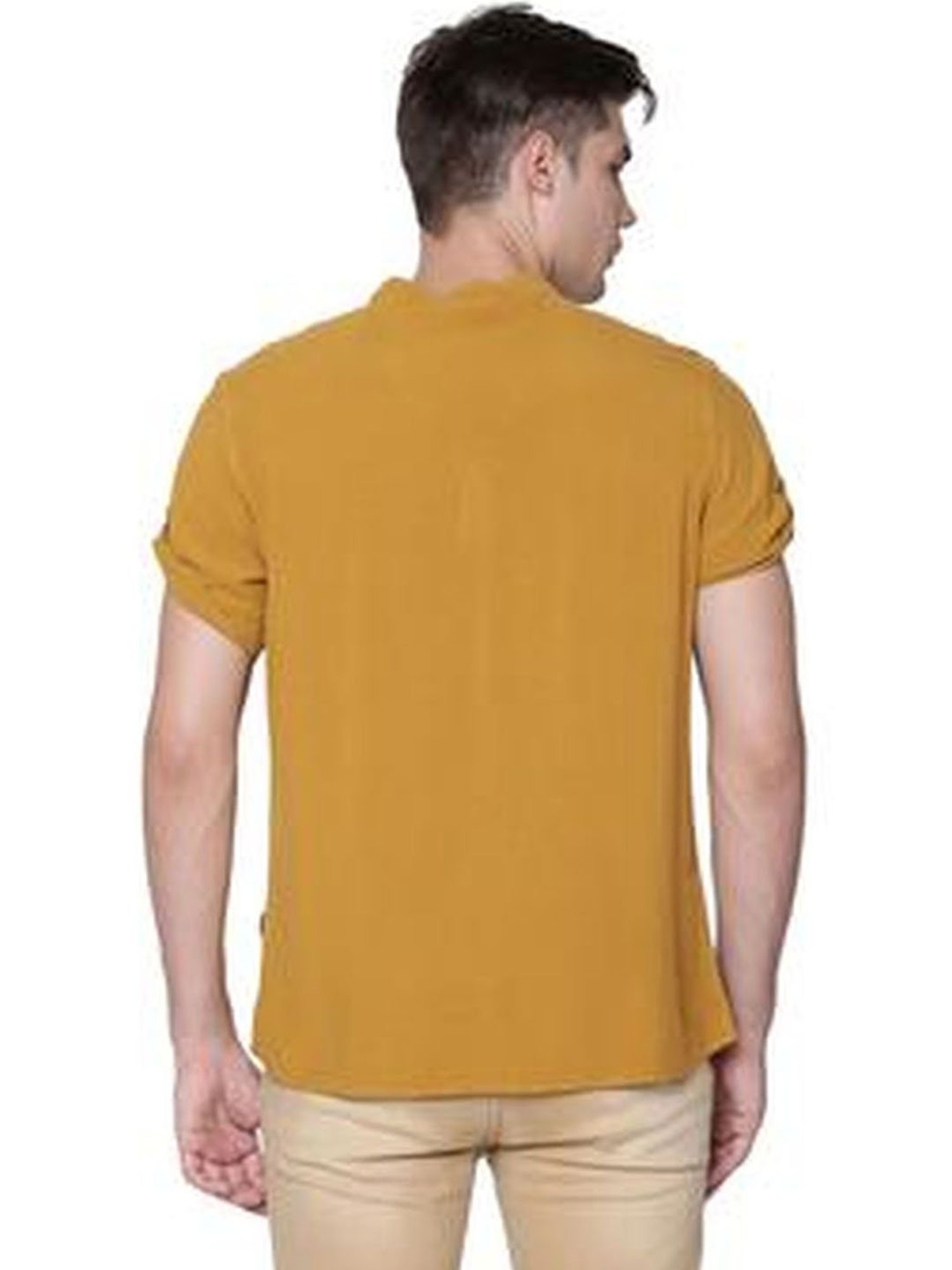 Identiti Mustard Slim Fit Shirt