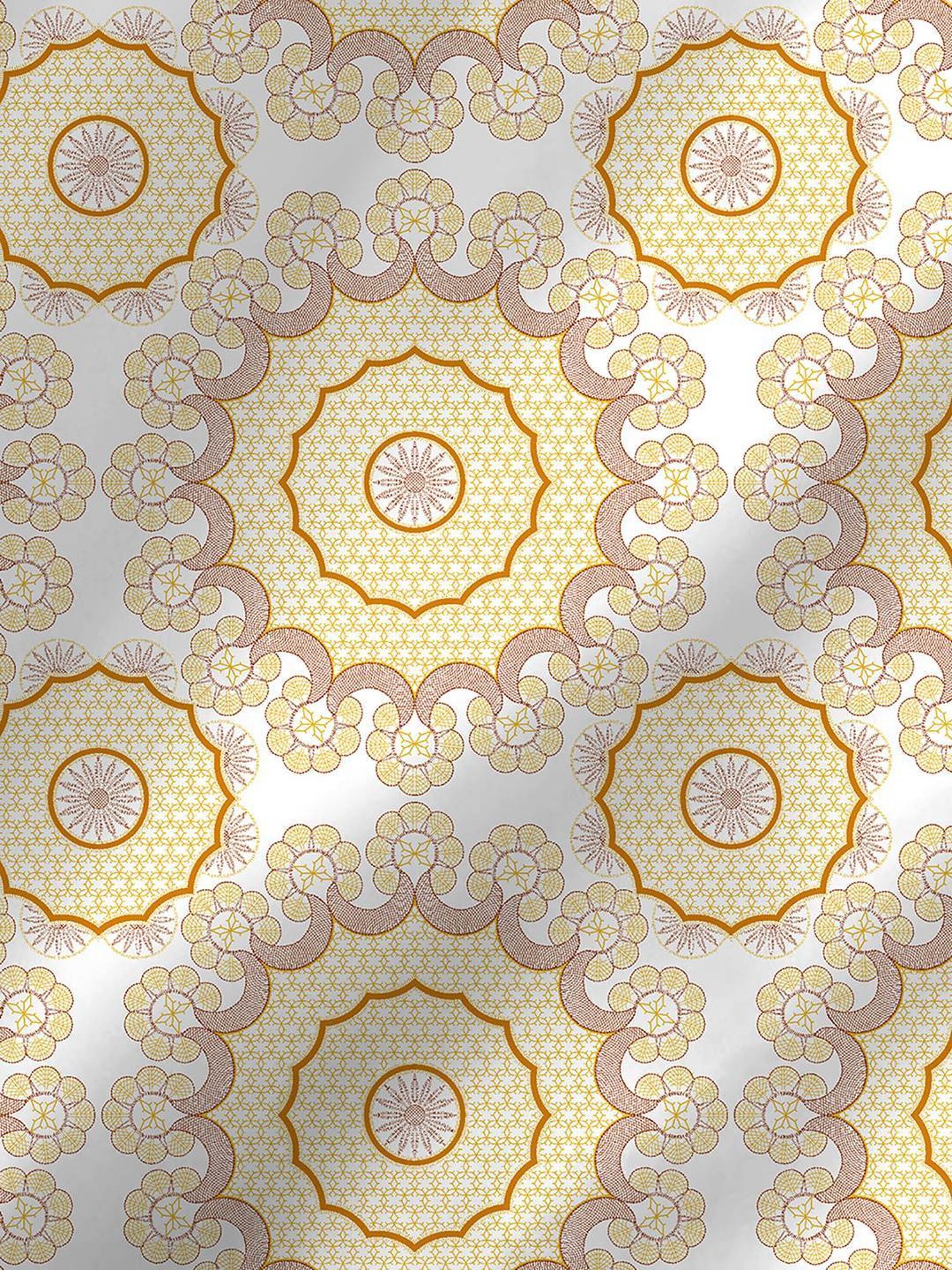 Layers Firenze Printed Yellow 120 GSM Cotton Double Comforter