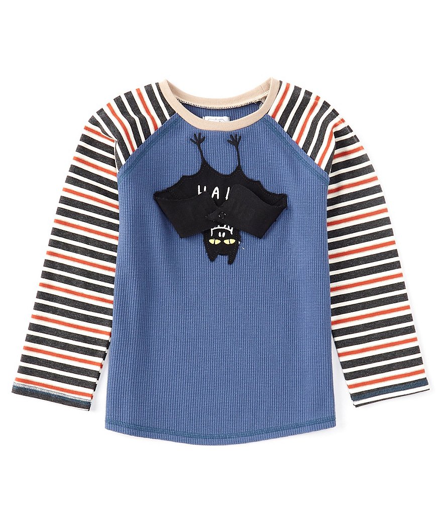 Mud Pie Little Boys 1-5 Long-Sleeve Bat Halloween Tee