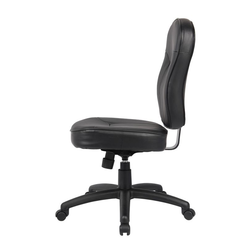 Leather Task Chair - Black - Boss