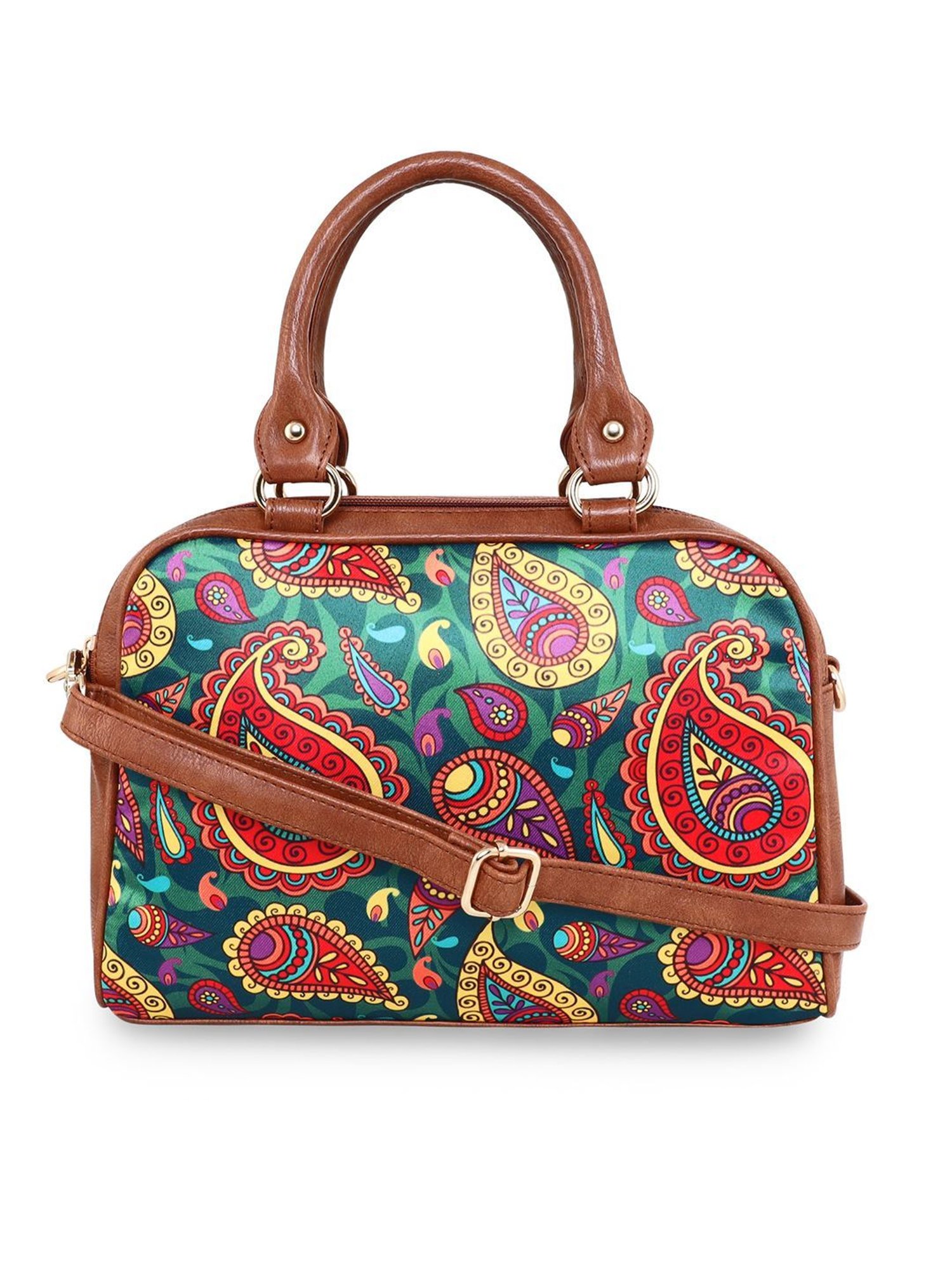 Sabhyata Multicolor Printed Medium Satchel Handbag
