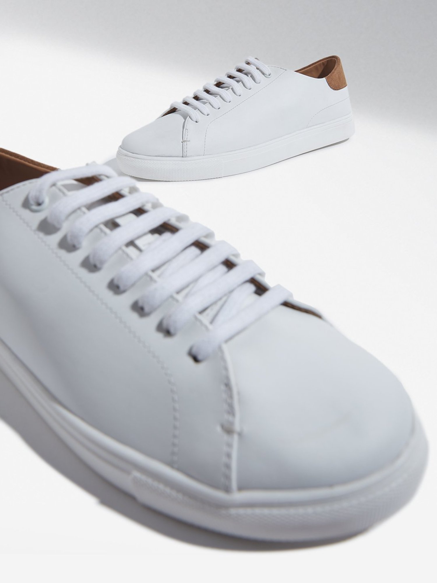 SOLEPLAY by Westside White Lace-Up Sneakers