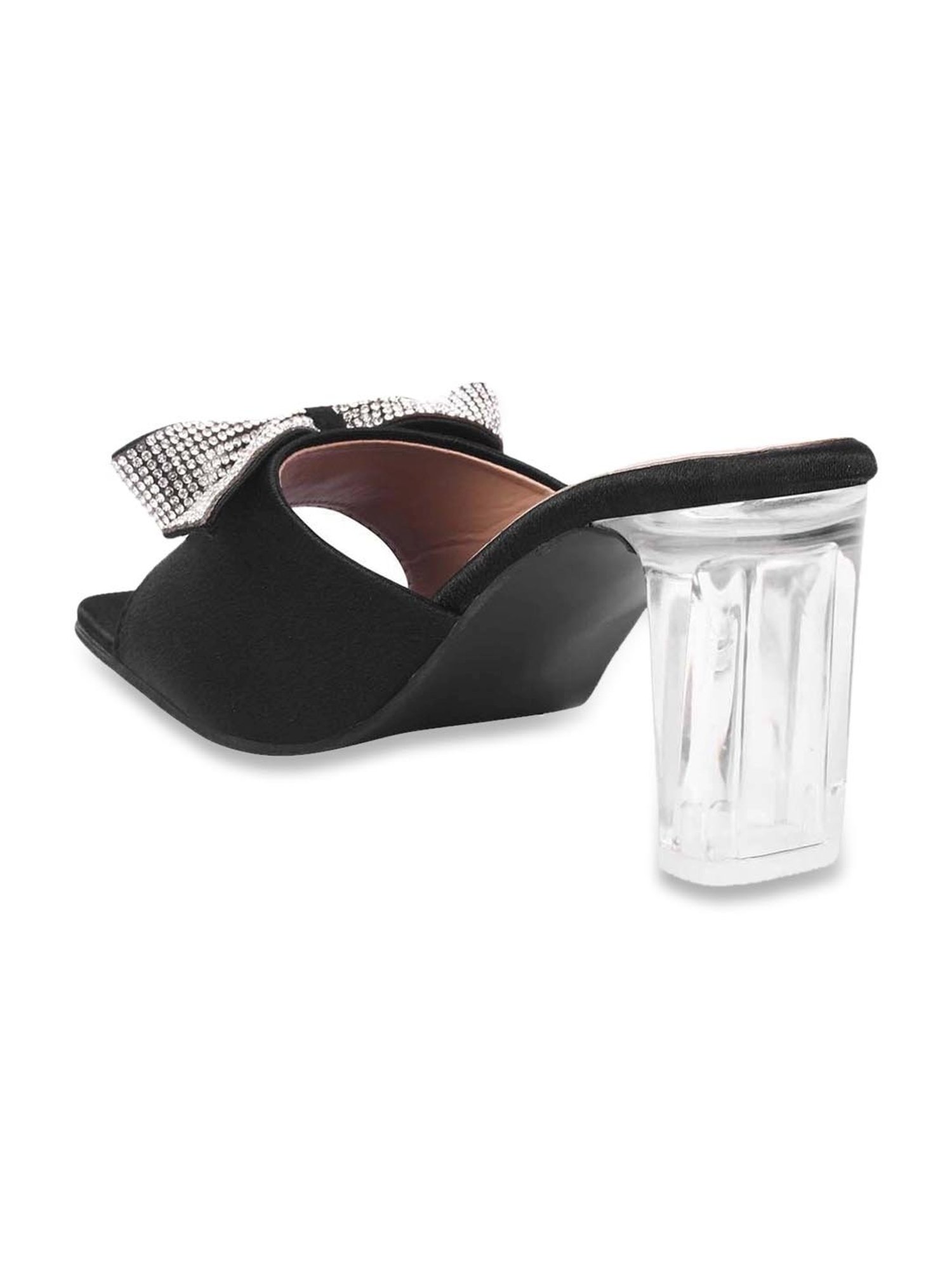 Shoetopia Women's Black Casual Sandals
