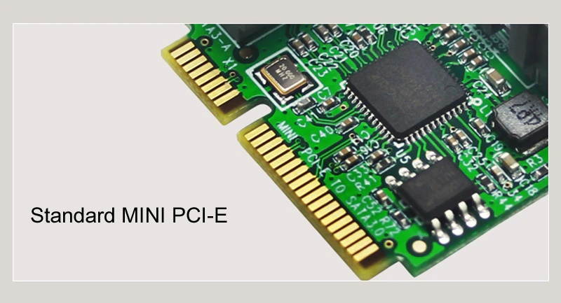 New Sale Mini PCI-E to SATA Expansion Card 2 Port SATA3.0 HDD 6Gbps Mini PCI-E SATA HDD SSD Adapter Convert Card ASM1061 Chipset