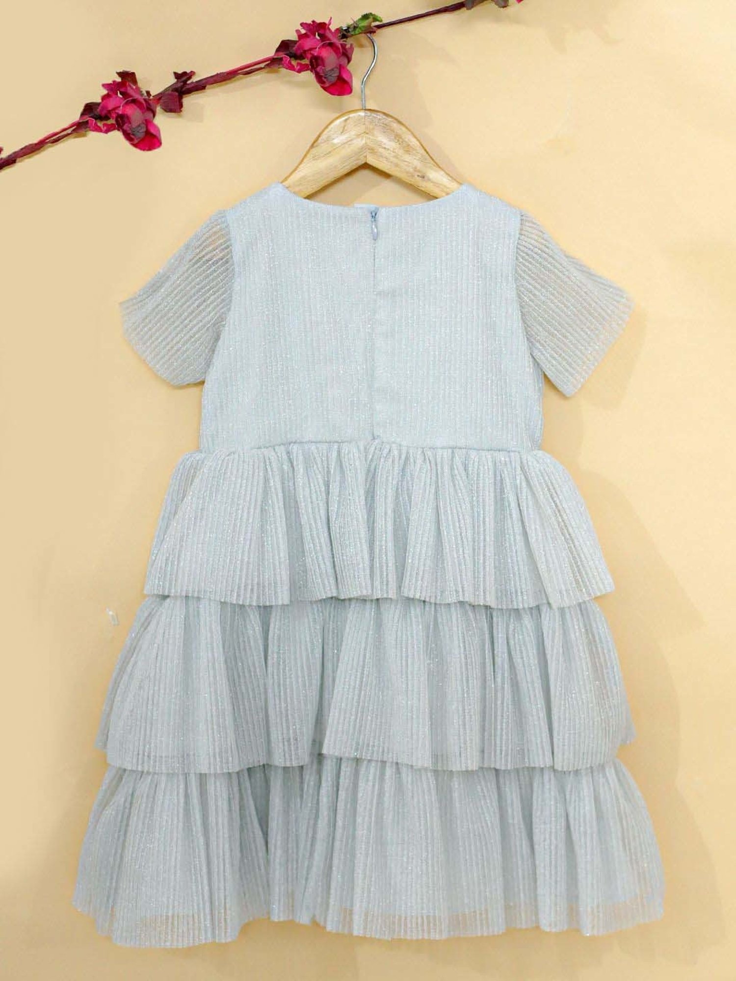 KidsDew Grey Applique Dress