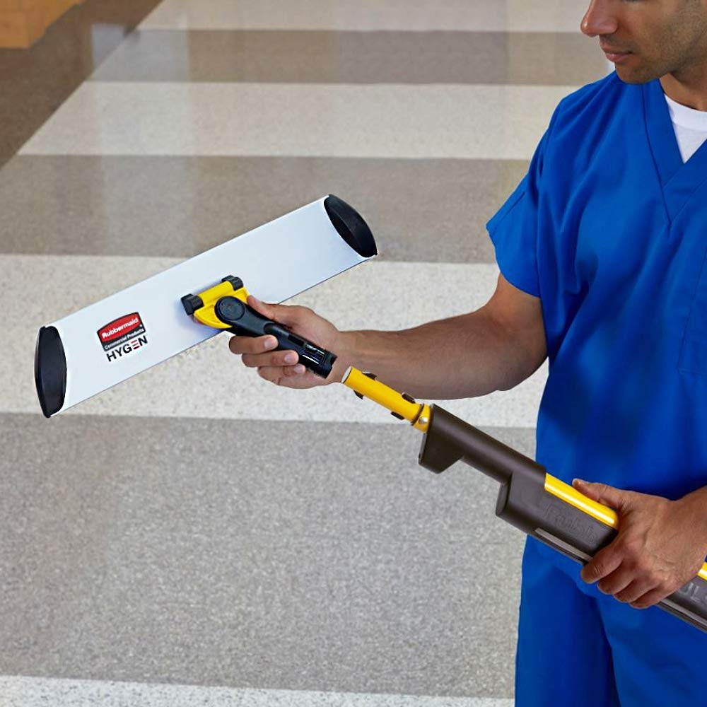 Rubbermaid Commercial Executive Microfiber Single-Sided Flat Mop Frame 3.5W 18L