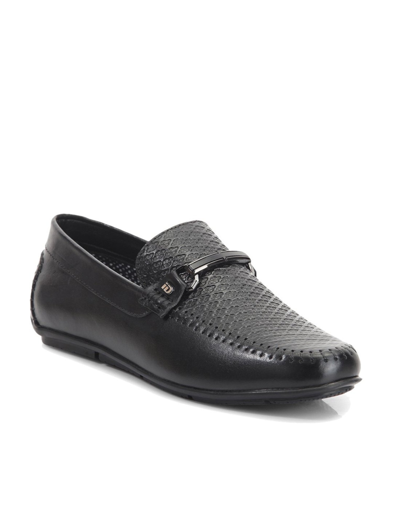 ID Men's Black Casual Loafers
