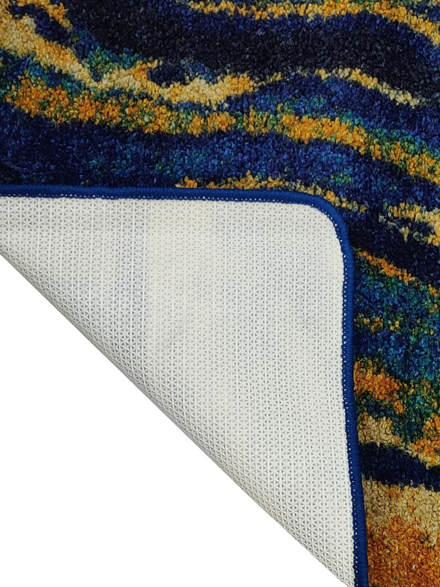 Bianca Multicolor Microfibre Non-Slip Rug