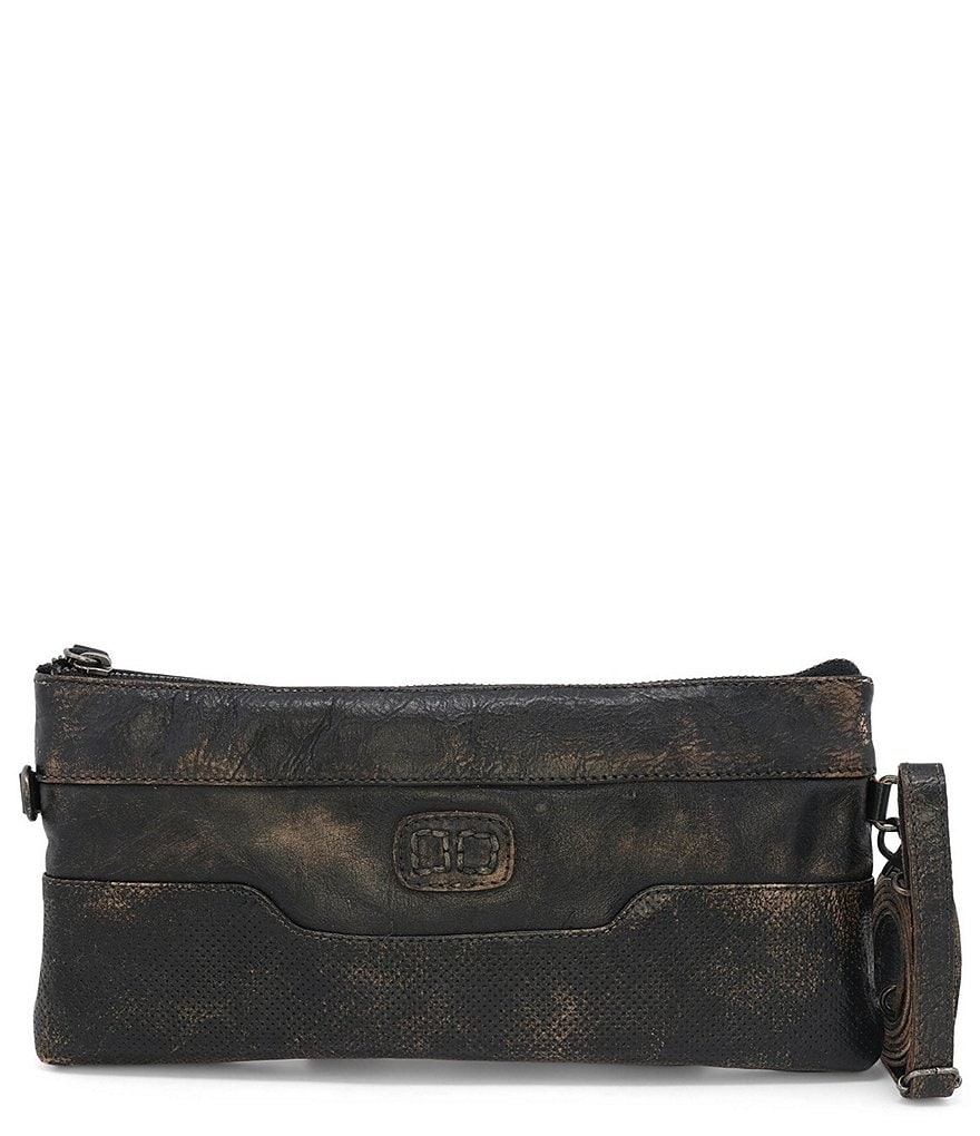 HOBO Link Leather Zip Wristlet