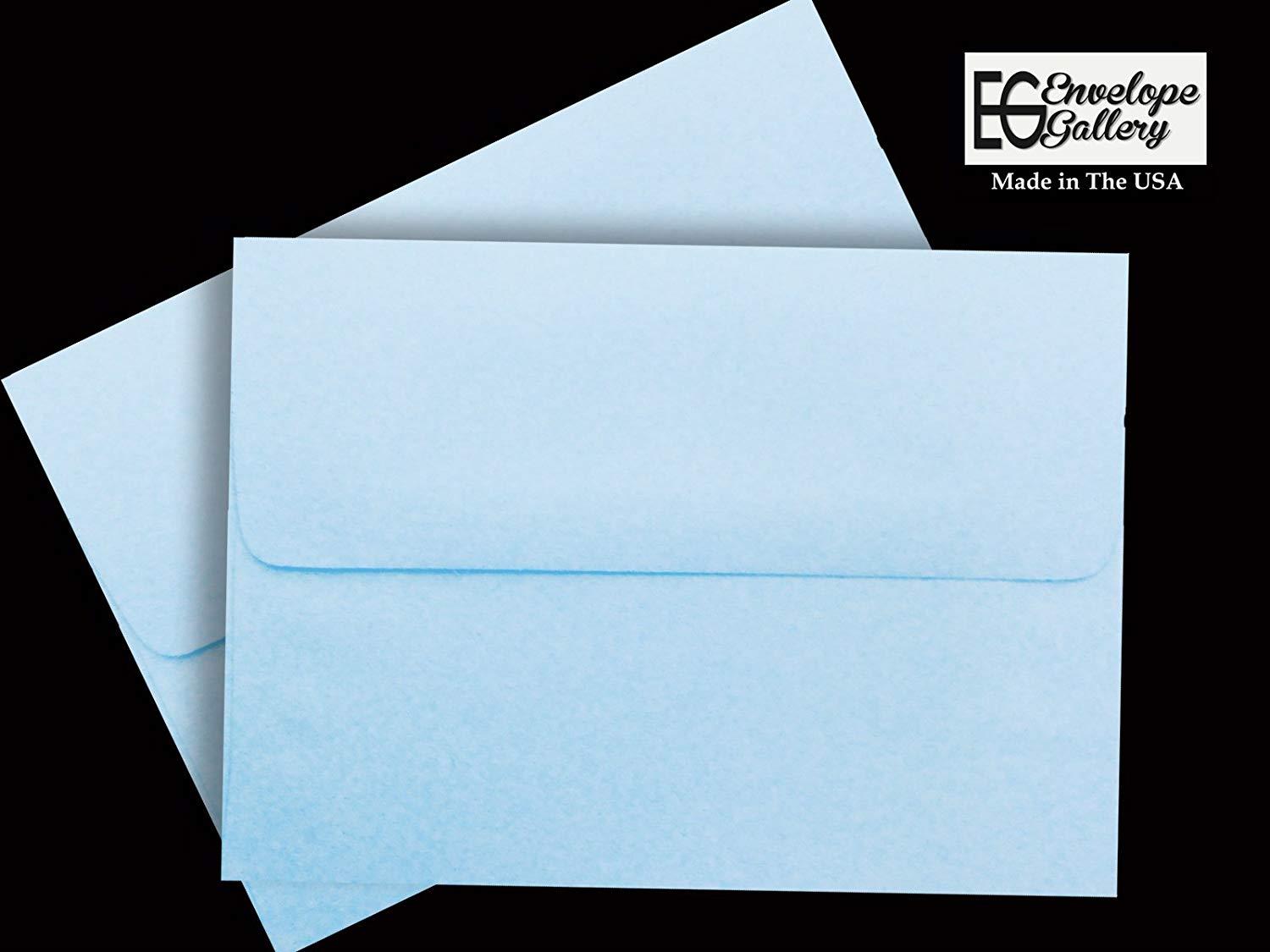 Blue Pastel 50 Boxed A6 (4-3/4 x 6-1/2) Envelopes for up 4-1/2 x 6-1/4 Invitations Birth Announcements Showers from The Envelope Gallery