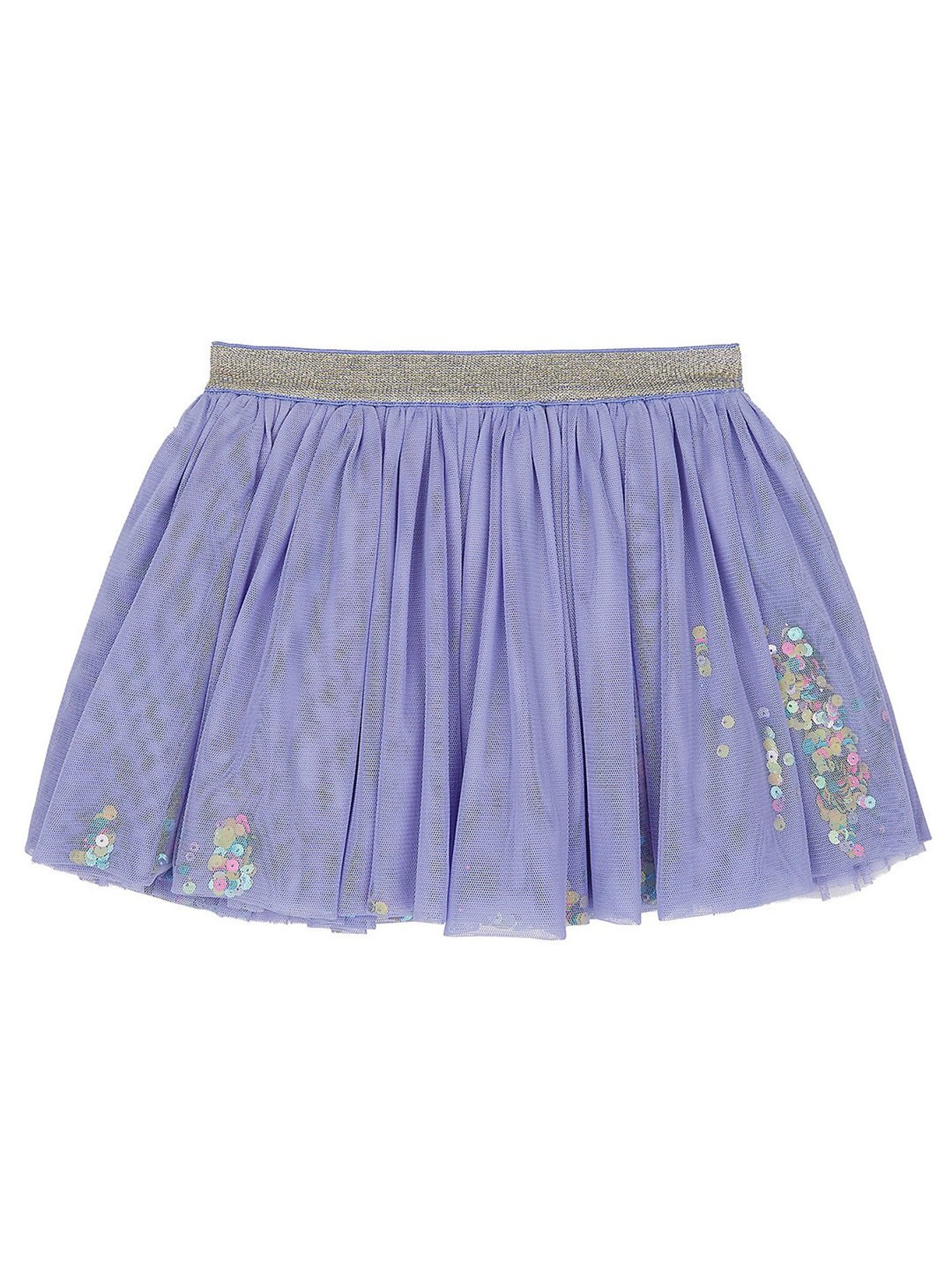 MINIKLUB Kids Blue Cotton Embellished Skirt