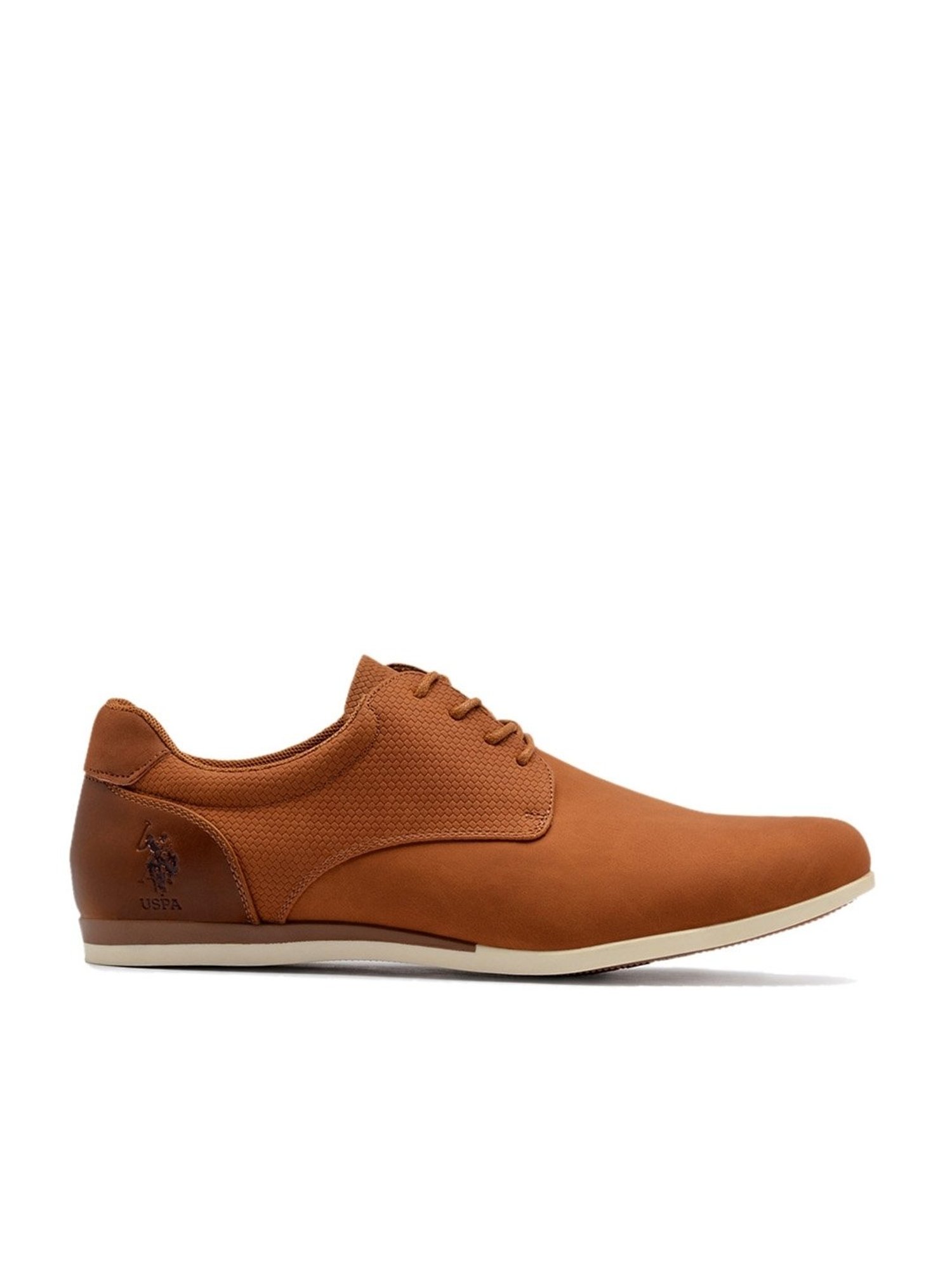 U.S. Polo Assn. Men's Lucius 2.0 Tan Derby Shoes