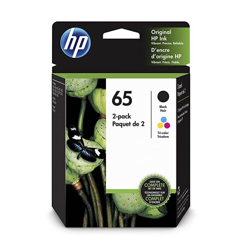 65 | 2 Ink Cartridges | Black Tricolor | N9K01AN N9K02AN