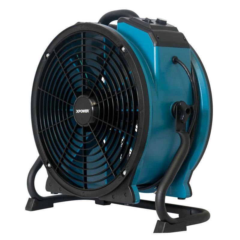 XPOWER FC-420 Pro Air 18 Inch 3600 CFM 360 Degree Rotation Utility Fan, Blue