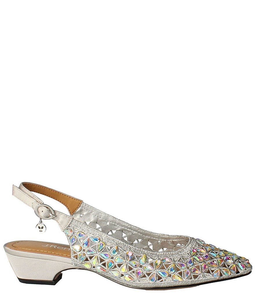 Trotters Kari Pearlized Leather Block-Heel Pumps