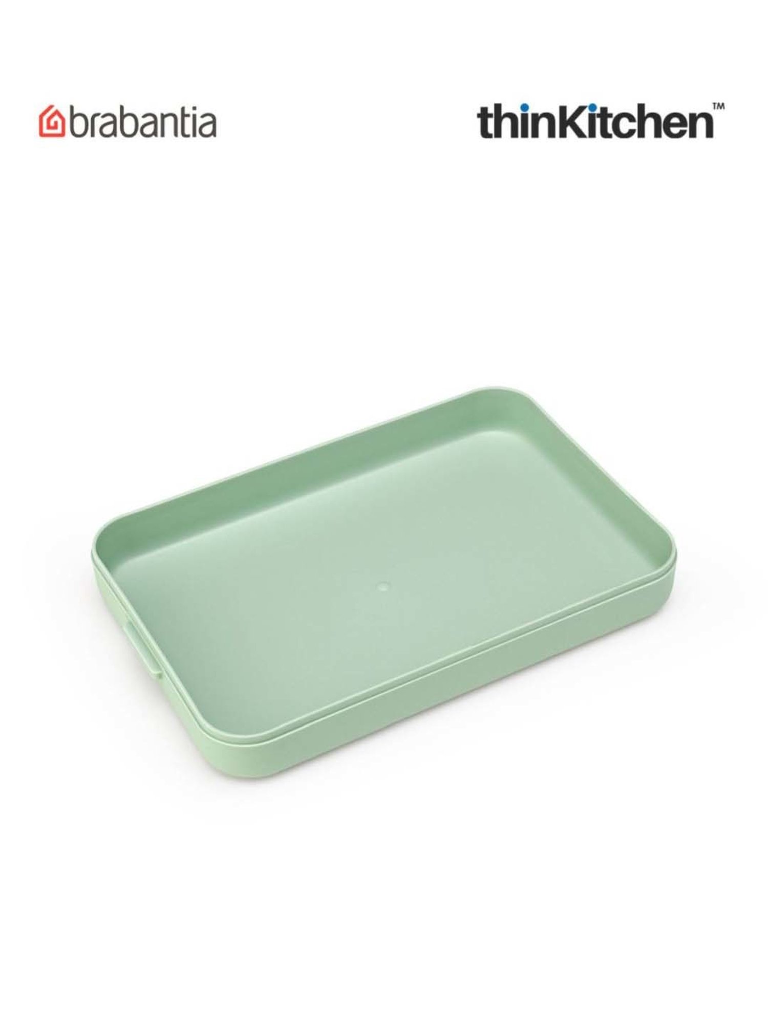 Brabantia Green Plastic Make & Take Flat Lunch Box (1.1 L)