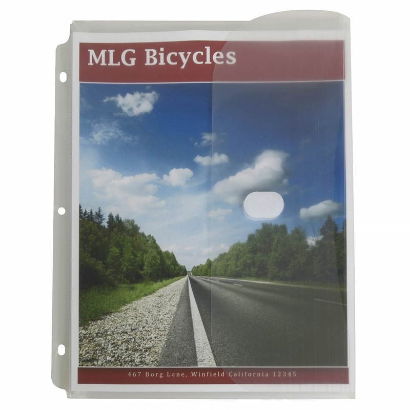 C-Line Poly Binder Pockets, 11 1/2 X 9 1/4, Clear, 5/Pack 57537