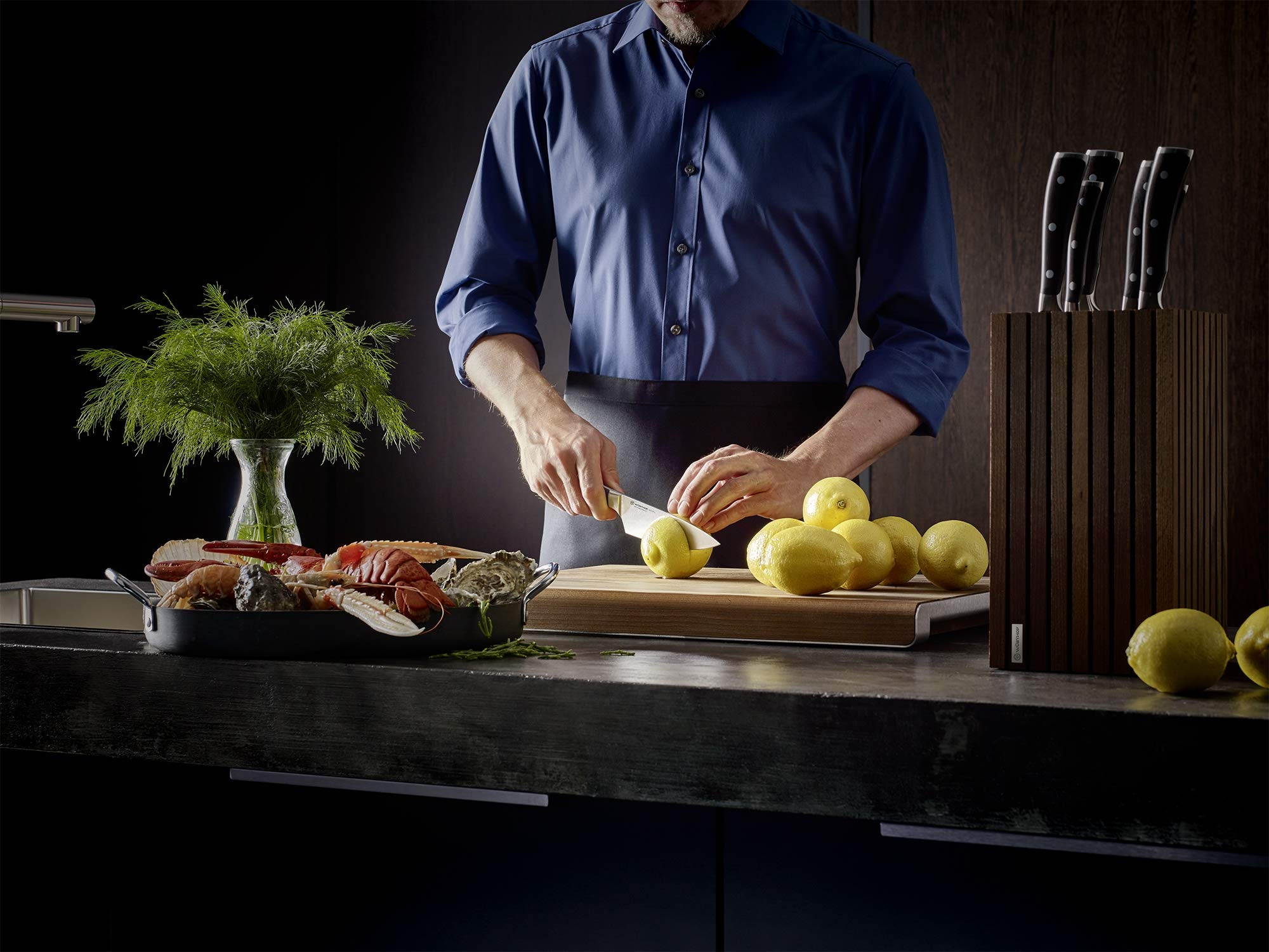 Wusthof Ikon Blackwood Chef's Knife (6")