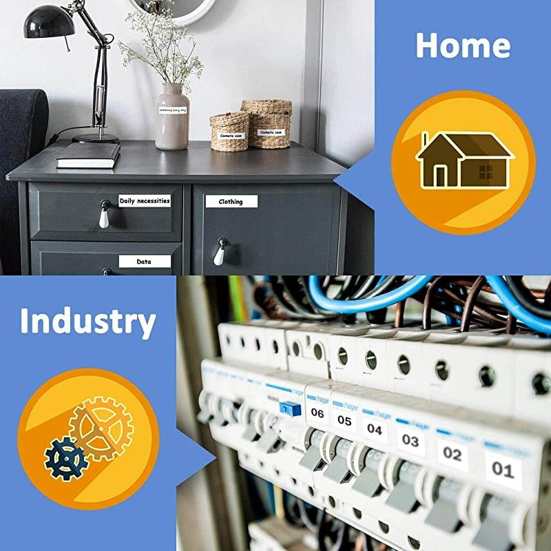 Replace DYMO D1 Tape 45013 S0720530 12 Inch 23 Feet Black on White Dynamo Refills Compatible Dymo LabelManager 160 210D 260P LabelMaker 450D 4Pack 12 mm x 7 m